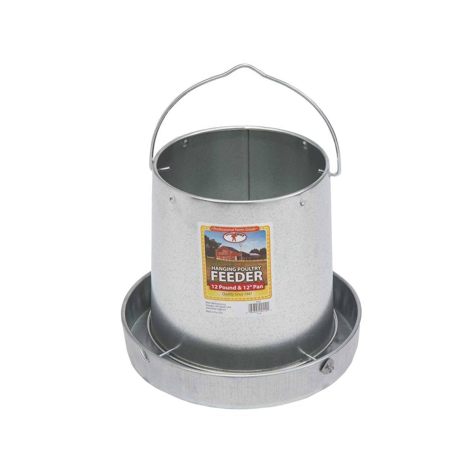 Little Giant - 12 Pound Hanging Metal Poultry Feeder