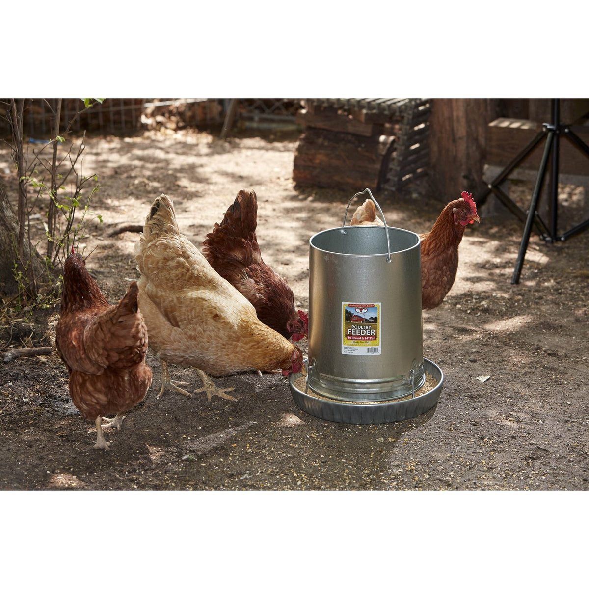 Little Giant - 30-Pound Hanging Metal Poultry Feeder