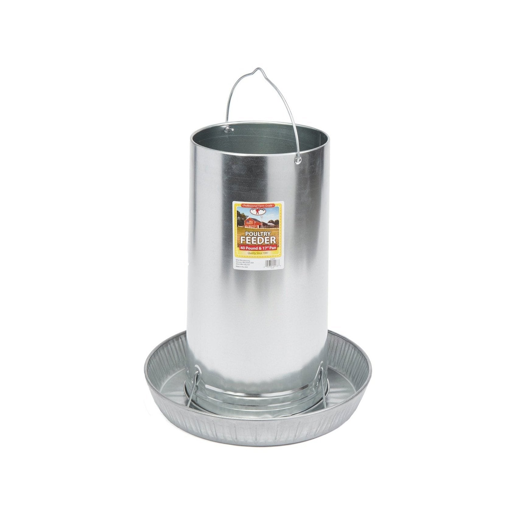 Little Giant - 40-Pound Hanging Metal Poultry Feeder