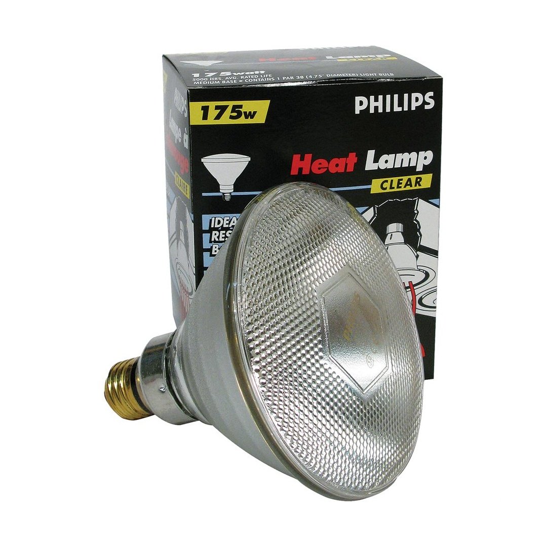 Philips - Infrared Heat Bulb, 175w (Clear) 