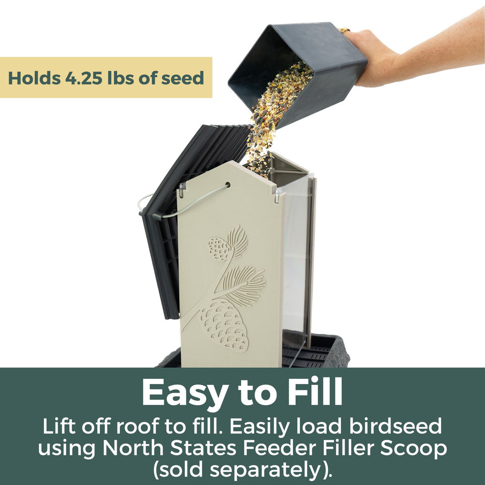 Mangeoire à oiseaux Pinecone Cabin - North States Village Collection