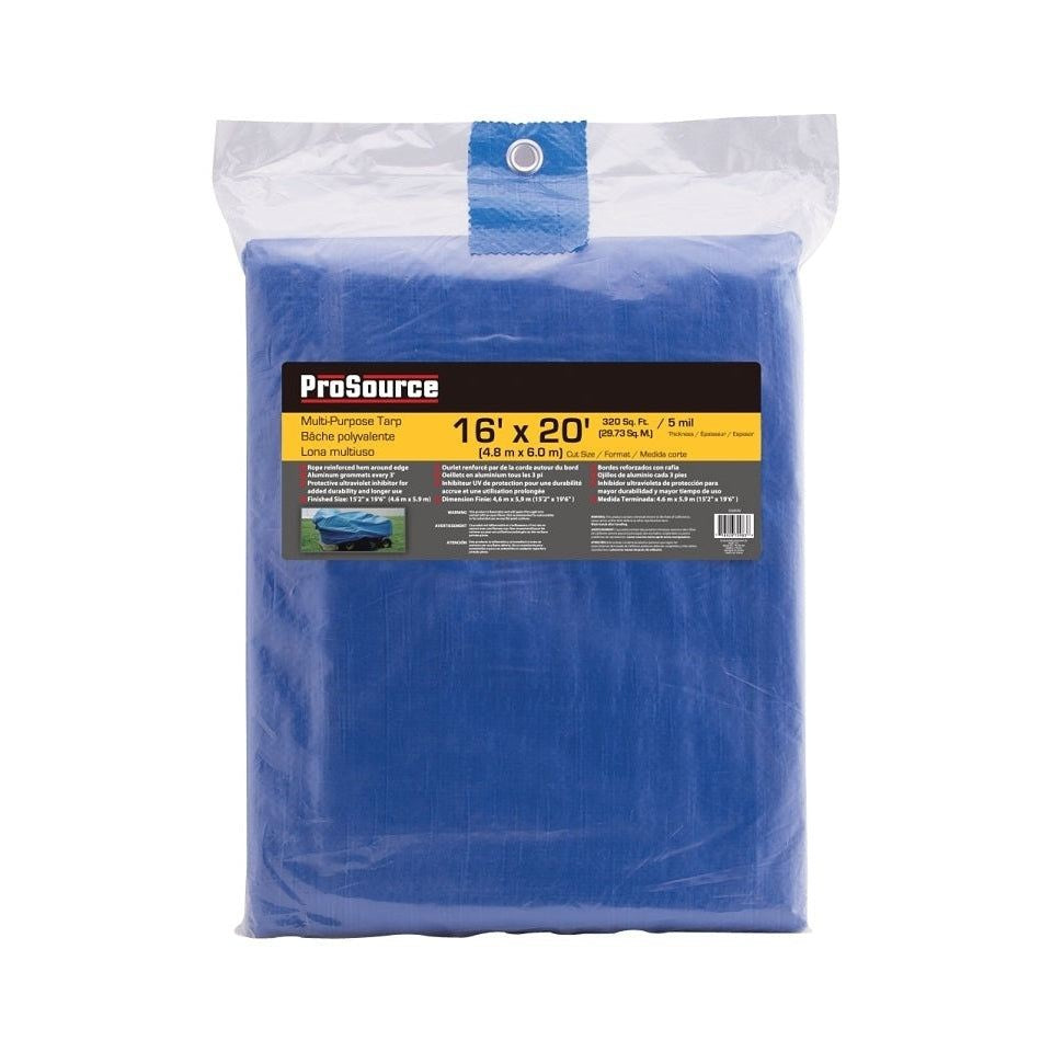 Bâche en polyéthylène, bleu, 5 mil (épaisseur) - ProSource