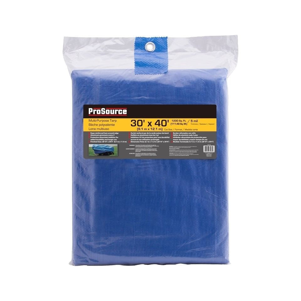 Bâche en polyéthylène, bleu, 5 mil (épaisseur) - ProSource
