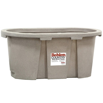 Abreuvoir en plastique pour bétail, gris, 100 Gal. - Behlen Country