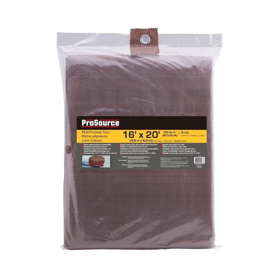 Bâche en polyéthylène, brun, 5 mil (épaisseur) - ProSource