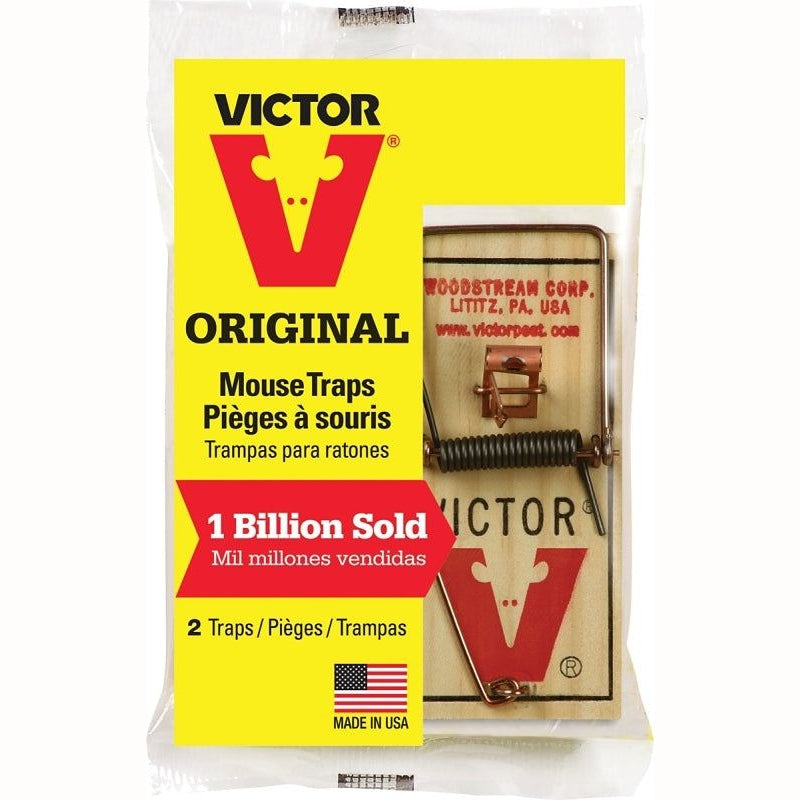 Victor M150TRI Wooden Mouse Trap - 2 Pack