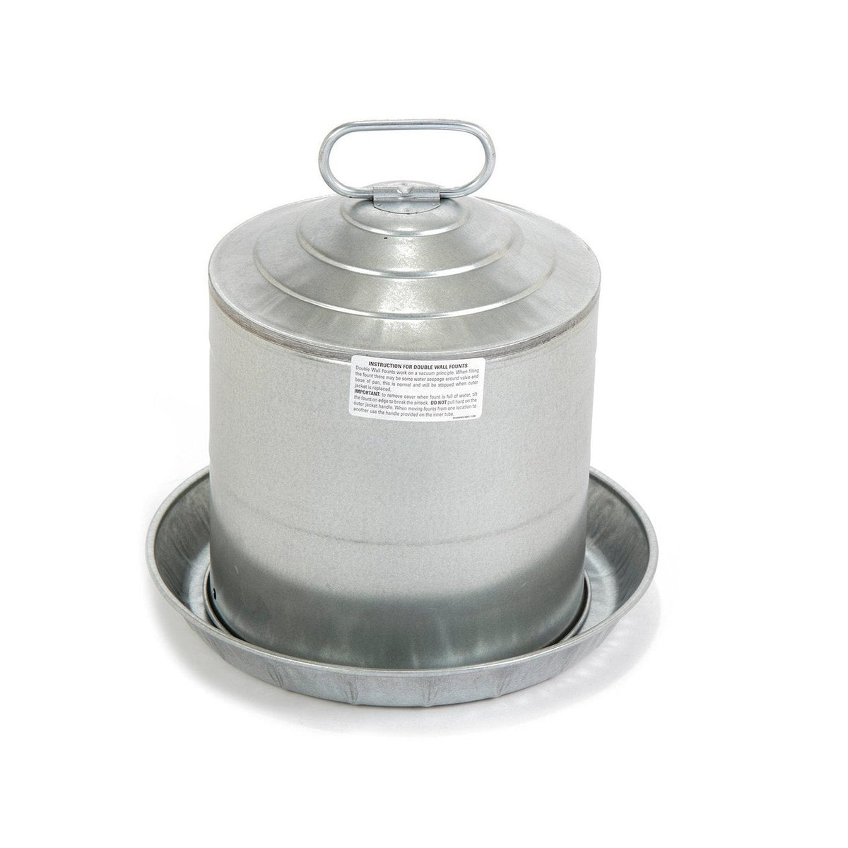 Abreuvoir pour volailles en acier galvanisé, 2 gallons - Little Giant