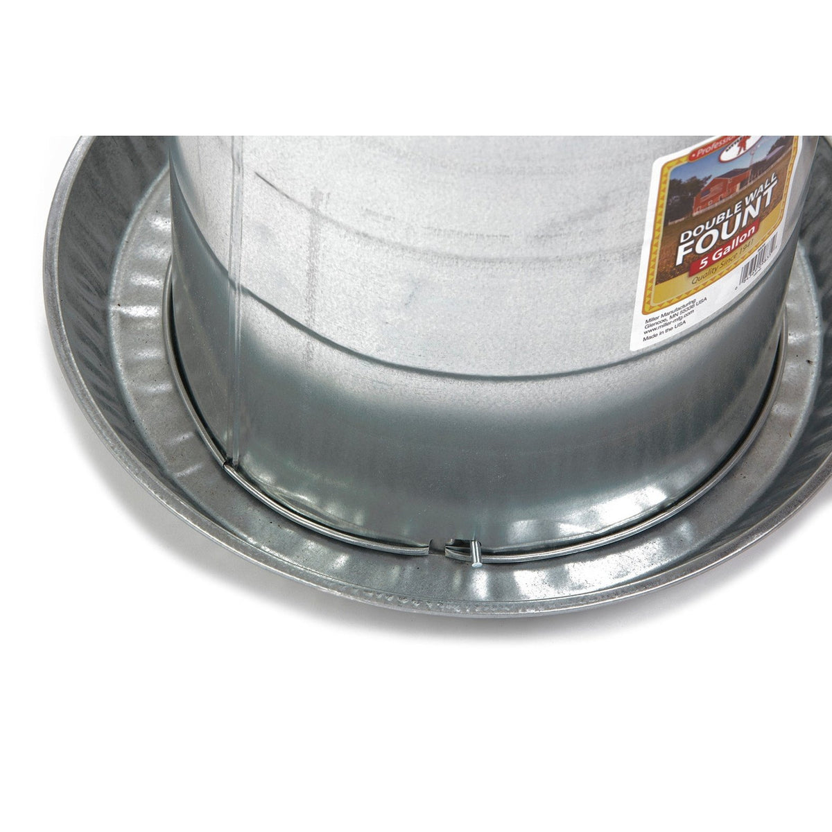 Abreuvoir pour volailles en acier galvanisé, 5 gallons - Little Giant
