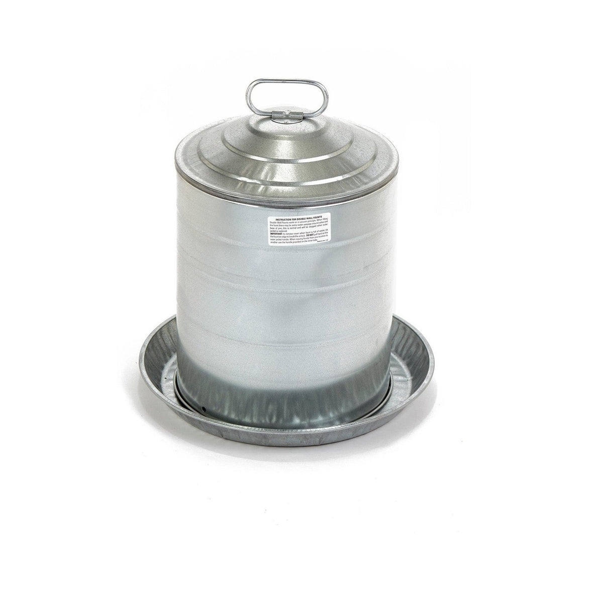 Abreuvoir pour volailles en acier galvanisé, 5 gallons - Little Giant