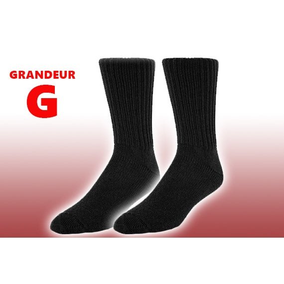 Chaussettes Duray Merino Noires 75% Laine