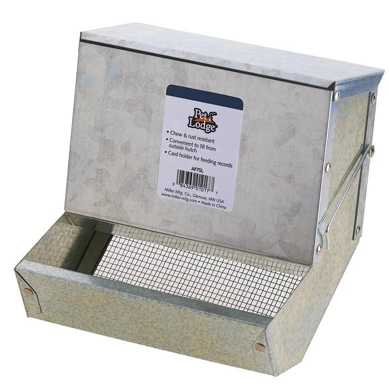 Mangeoire en métal pour petits animaux - Pet-Lodge