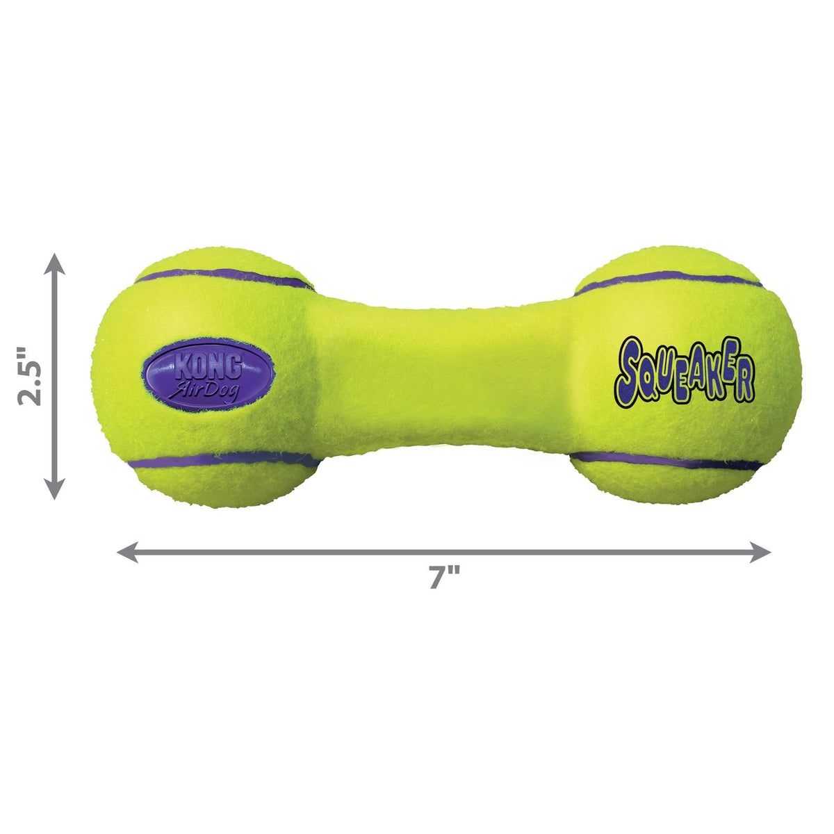 KONG AIRDOG Squeaker Dumbbell, Jouet couineur pour chien - KONG