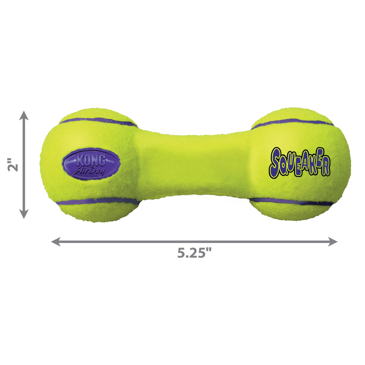 KONG AIRDOG Squeaker Dumbbell, Jouet couineur pour chien - KONG