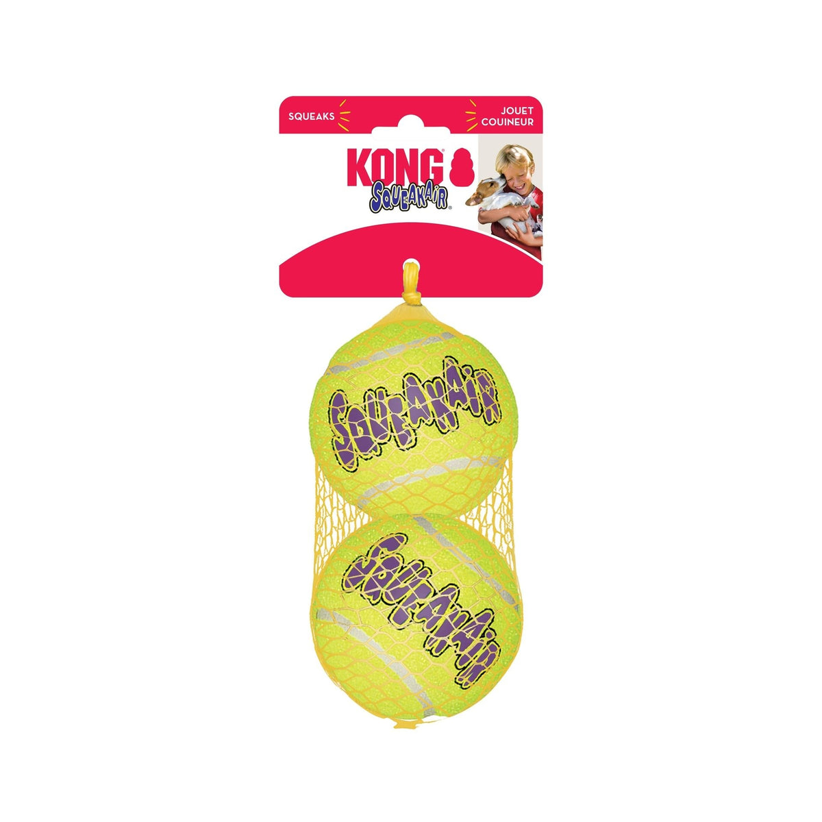 KONG SqueakAir® Ball, jouet couineur pour chien - KONG