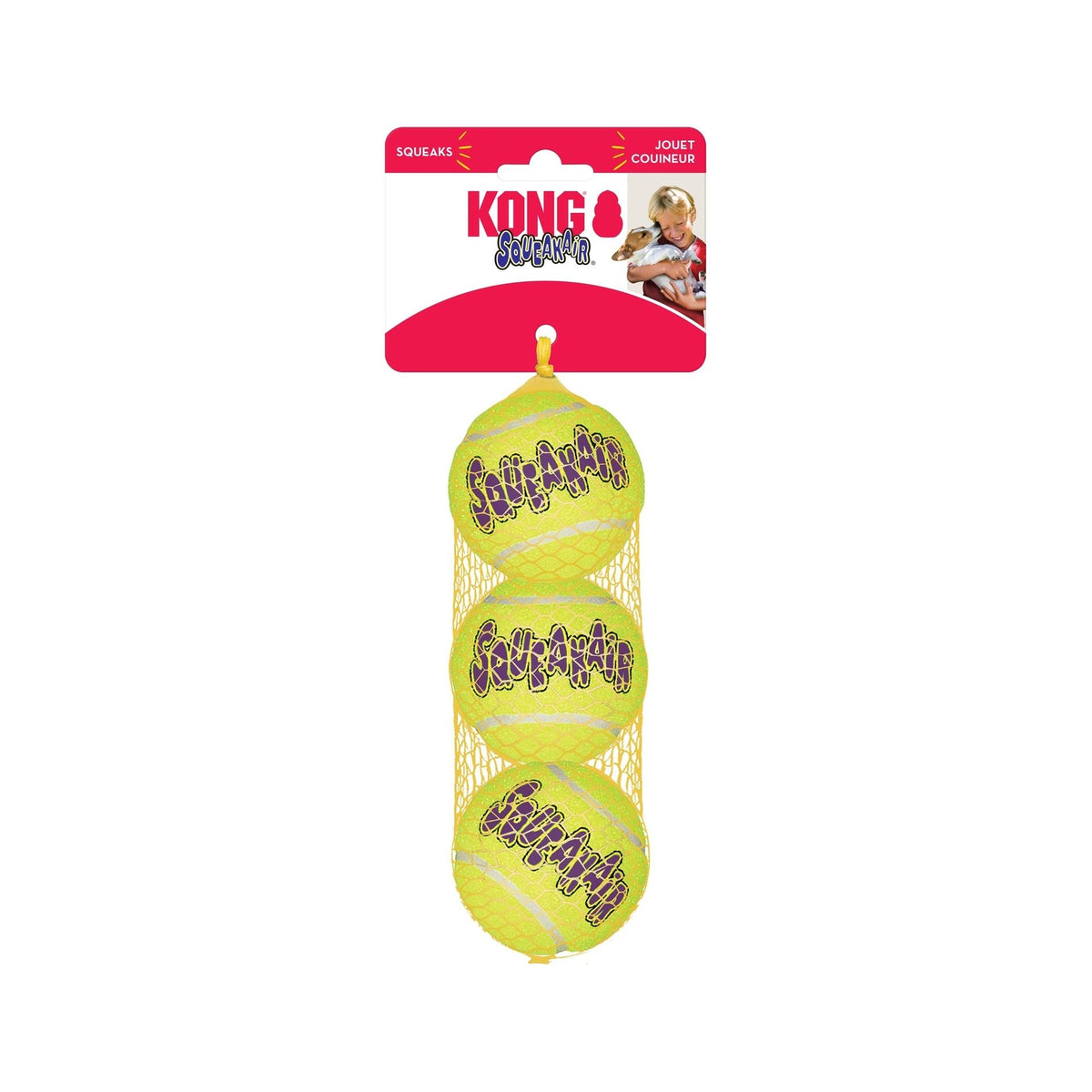 KONG SqueakAir® Ball, jouet couineur pour chien - KONG