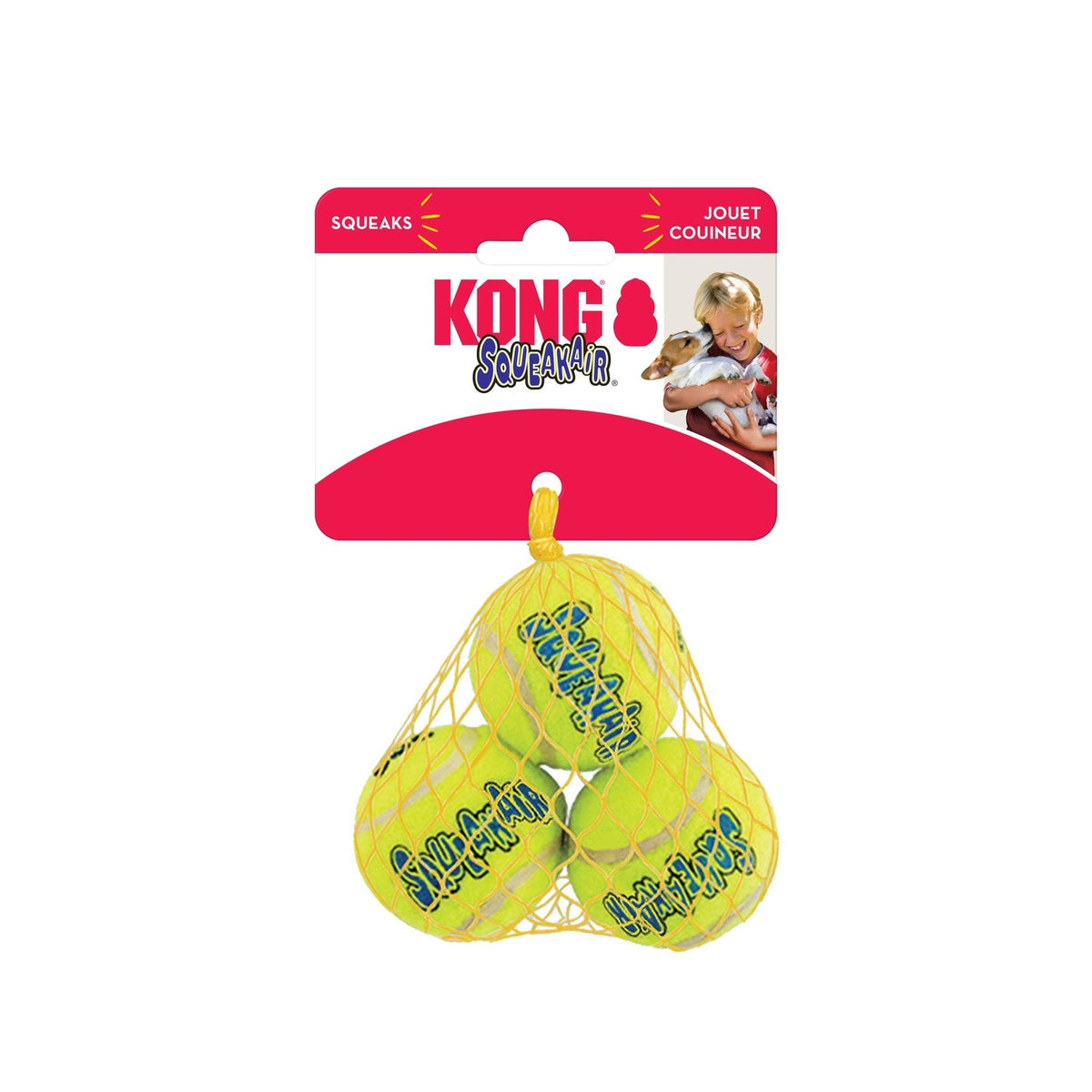 KONG SqueakAir® Ball, jouet couineur pour chien - KONG