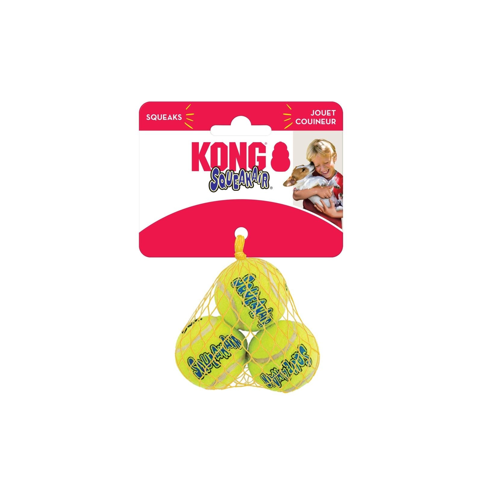 KONG SqueakAir® Ball, jouet couineur pour chien - KONG