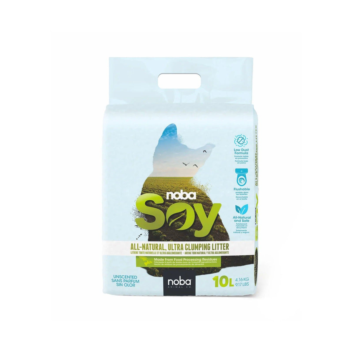 Litière naturelle pour chat Noba Soy – Noba Animal Co.