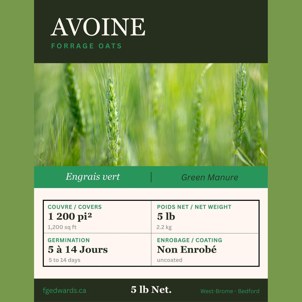 Avoine (5 lb) - F.G. Edwards