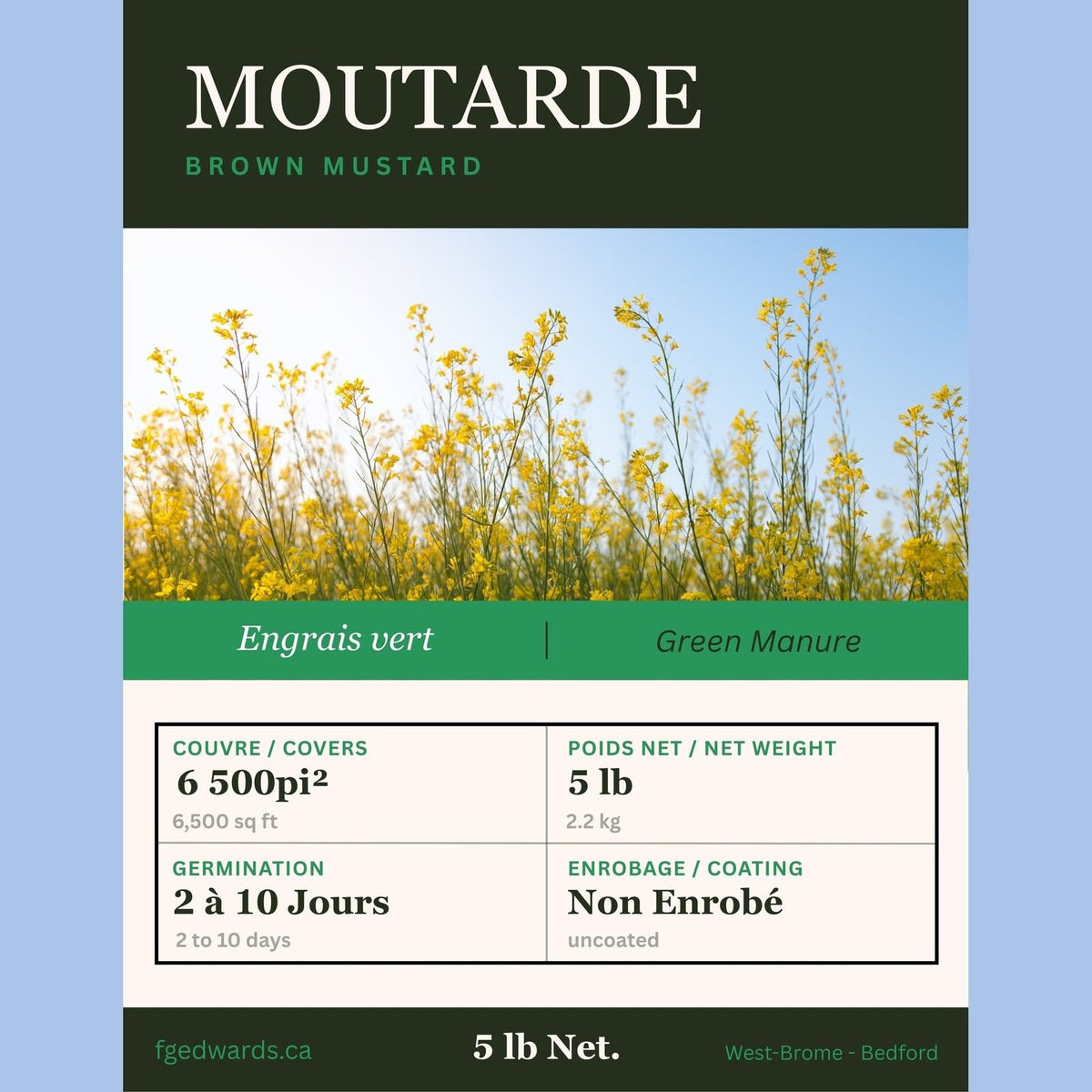 Brown Mustard (5 lb) - F.G. Edwards