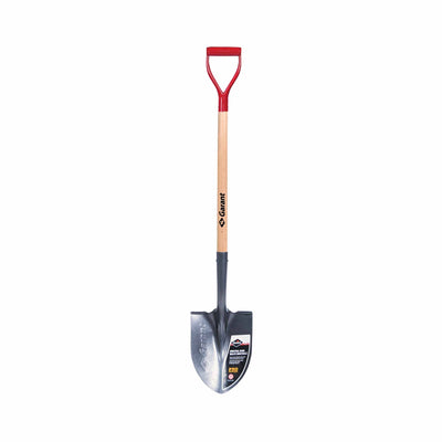 Round shovel with long handle and D-shaped handle - Guaranteed