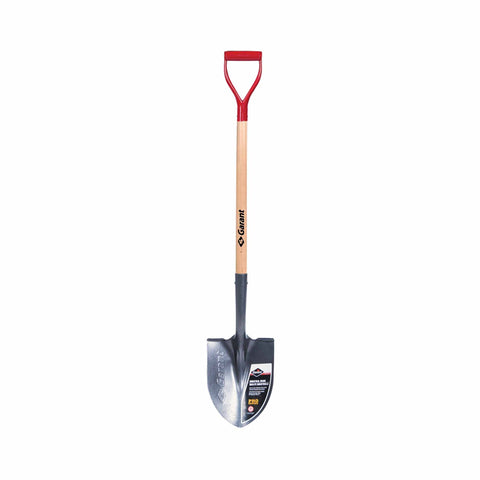 Round shovel with long handle and D-shaped handle - Guaranteed