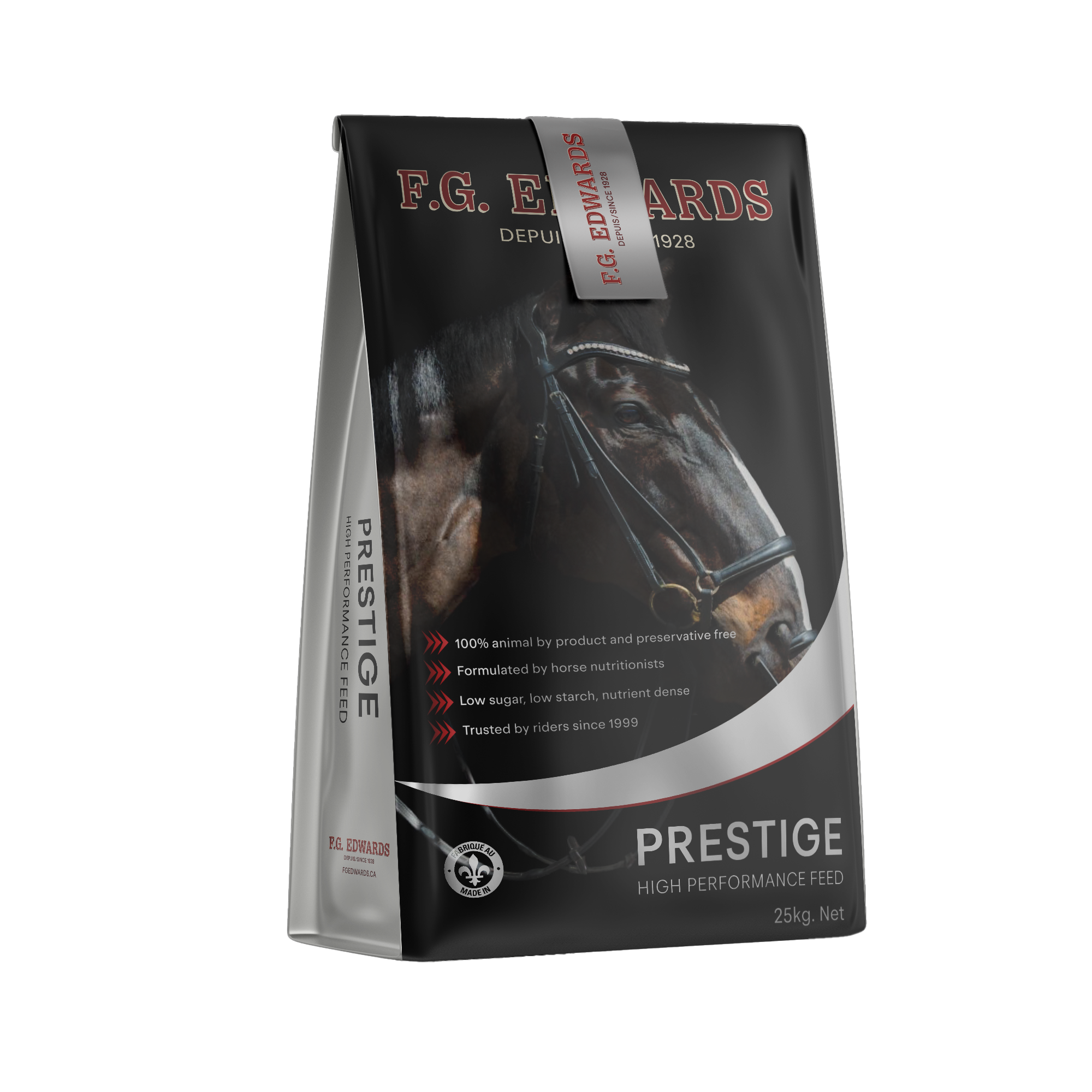 Moulée cheval, 13%, fibres et gras avec huile de lin Prestige - F.G. Edwards -  FG8831