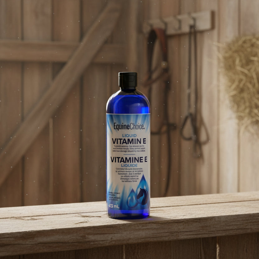 Vitamine E liquide : complément alimentaire pour le soutien des muscles, des nerfs et du système immunitaire - Equine Choice