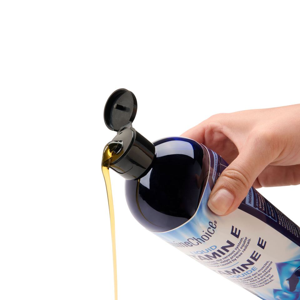 Vitamine E liquide : complément alimentaire pour le soutien des muscles, des nerfs et du système immunitaire - Equine Choice