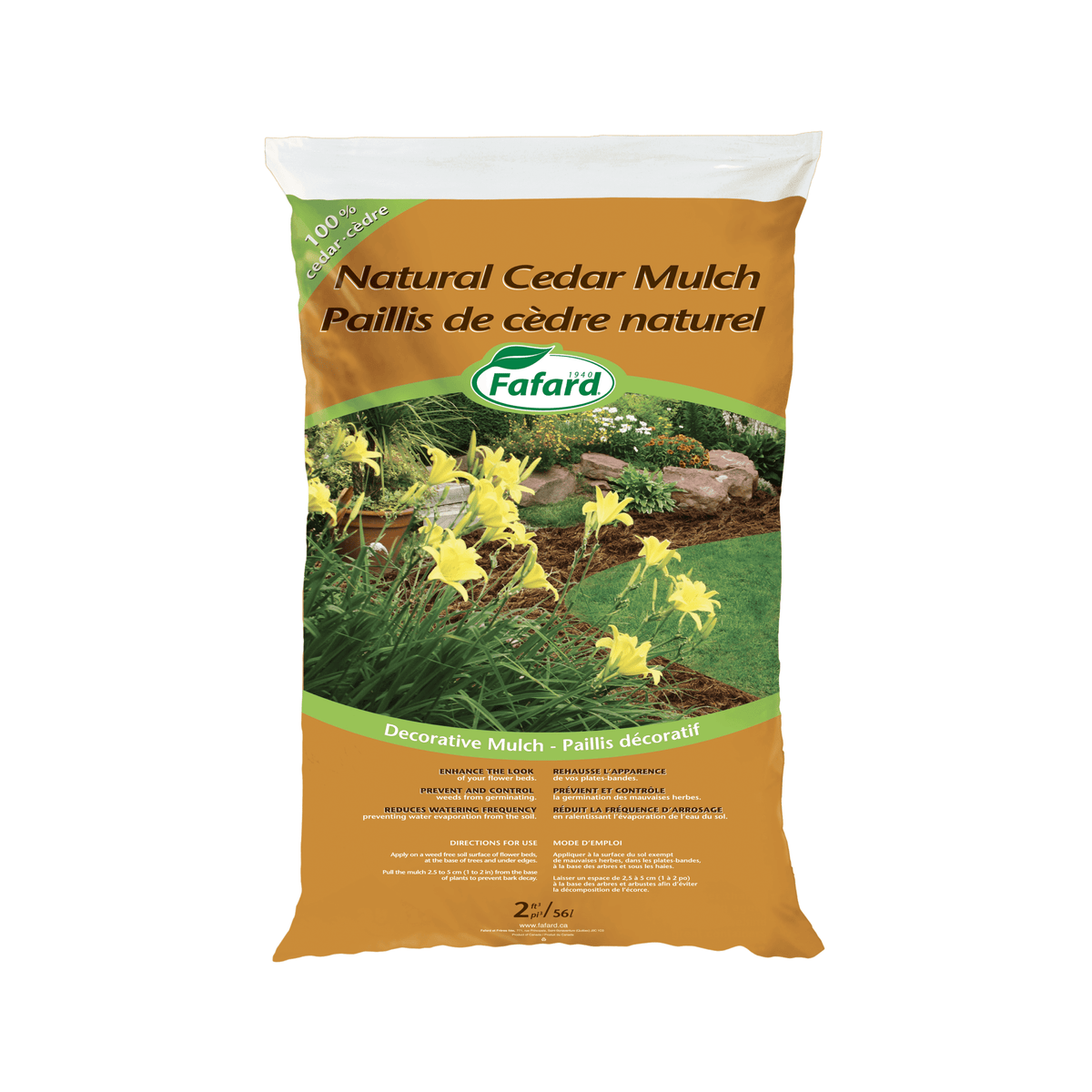 Fafard - Natural cedar mulch 