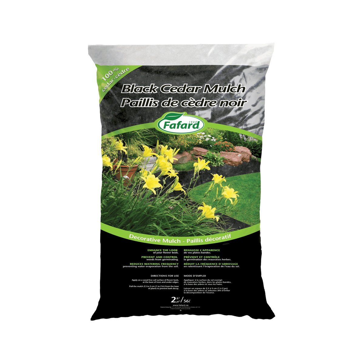 Paillis de cèdre noir - Fafard