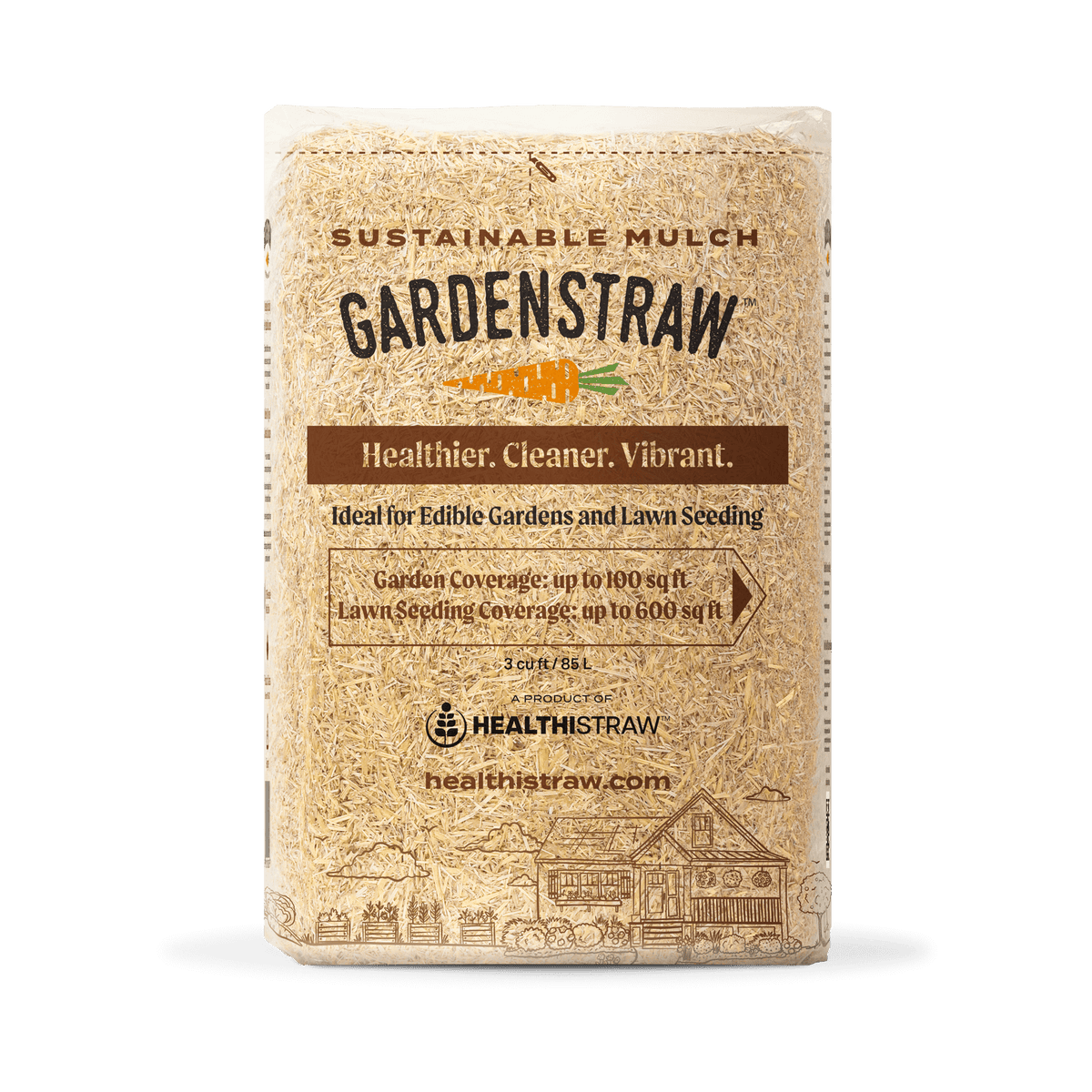 Paillis de paille pour jardin - GardenStraw (9 kg)