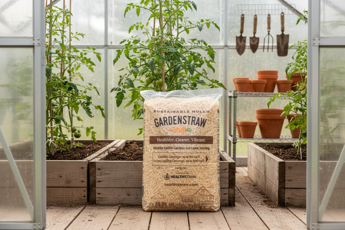 Paillis de paille pour jardin - GardenStraw (9 kg)