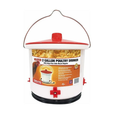 Farm Innovators - 2 Gallon Hanging Heated Poultry Drinker (HB-60P)