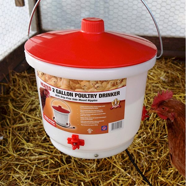 Abreuvoir chauffant suspendue pour volaille 2 gallons (HB-60P) - Farm Innovators