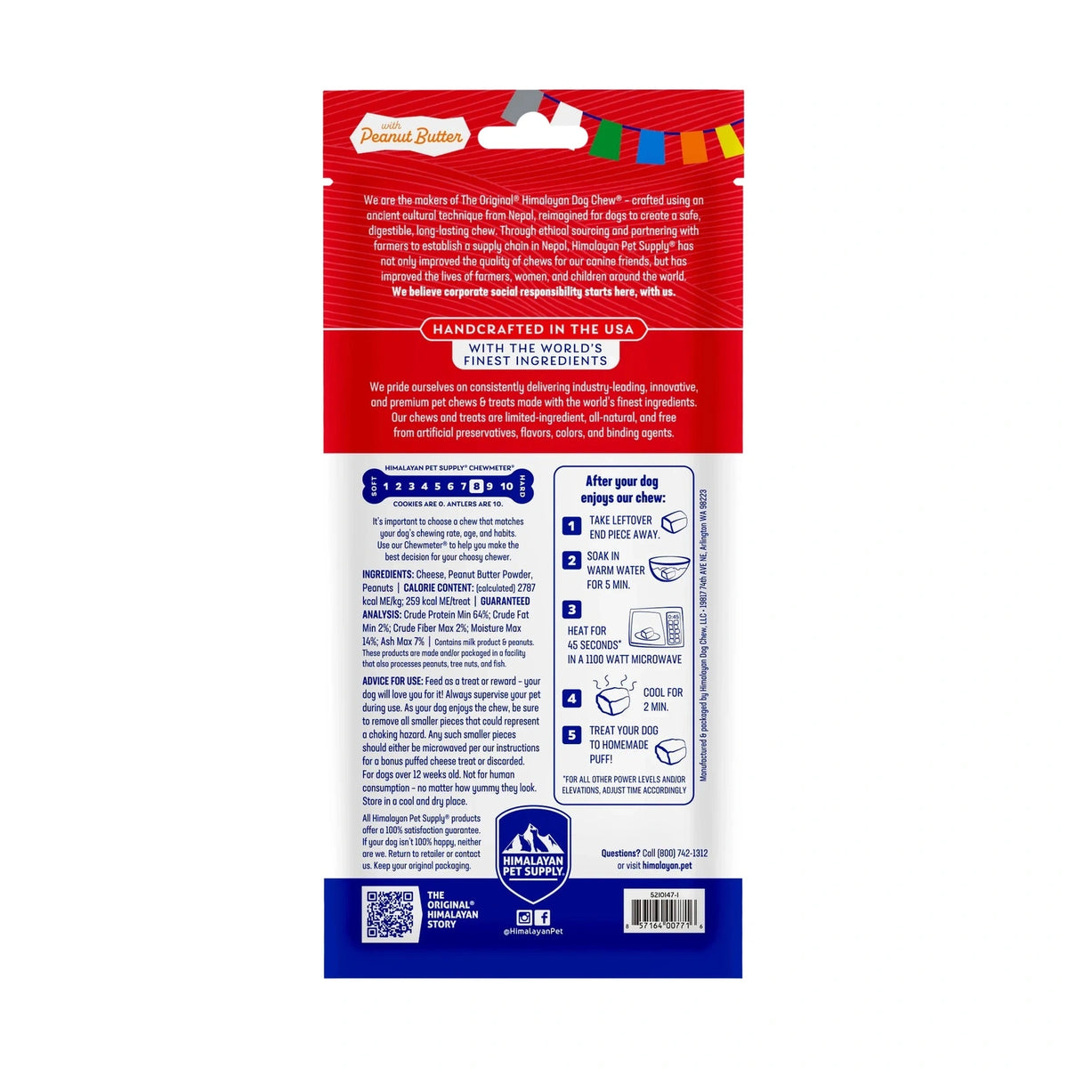 Gâteries à mâcher Himalayan Beurre d'arachides - Himalayan Dog Chew