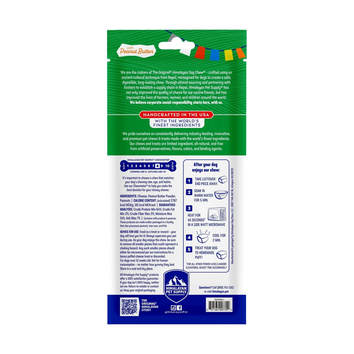 Gâteries à mâcher Himalayan Beurre d'arachides - Himalayan Dog Chew