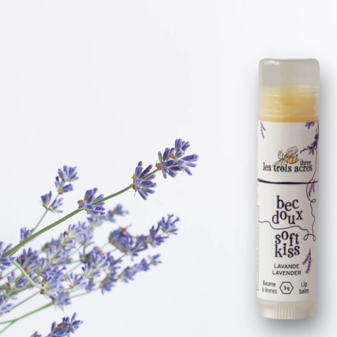 Lip balm, Soft Beak Lavender - Les Trois Acres