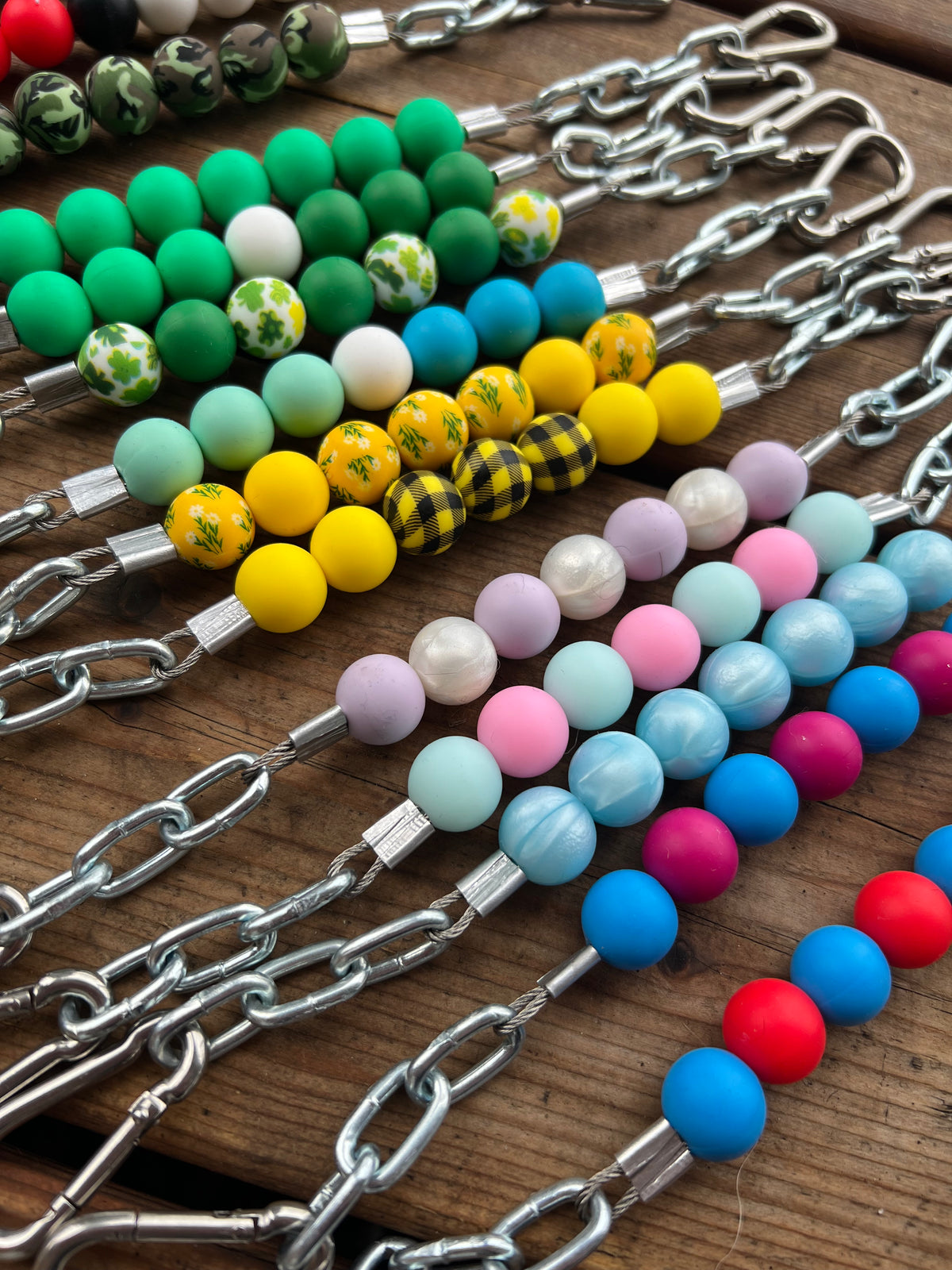 Gourmette à perles de silicone - MaRivale