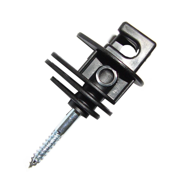Polywire screw-in insulator 8-10 mm, metal 45 mm, pack of 50 - Sentinel