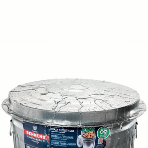 Behrens - 31 Gallon Galvanized Steel Utility / Trash Can with Lid