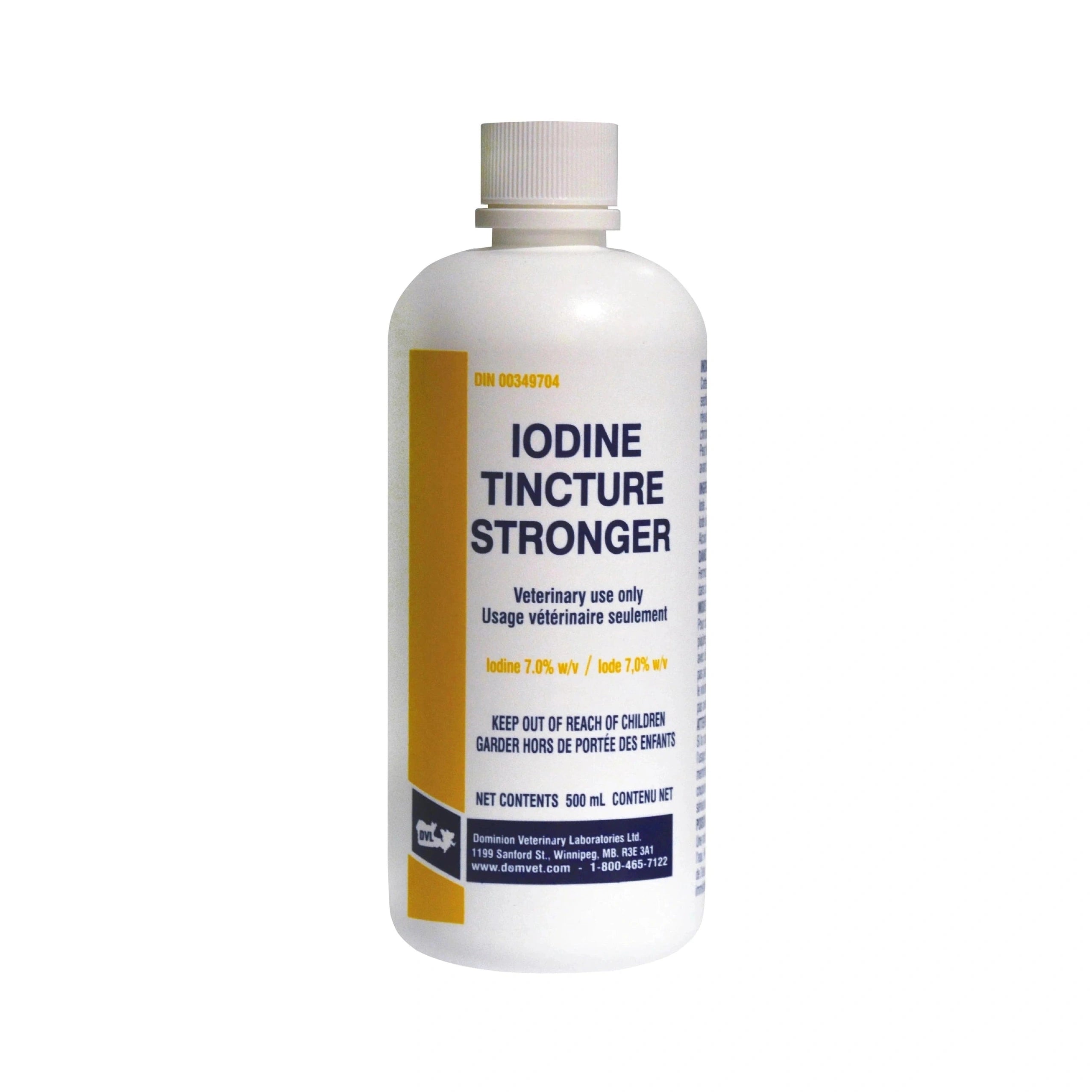 Teinture d'Iode 7%, 500ml - Dominion Vet Lab