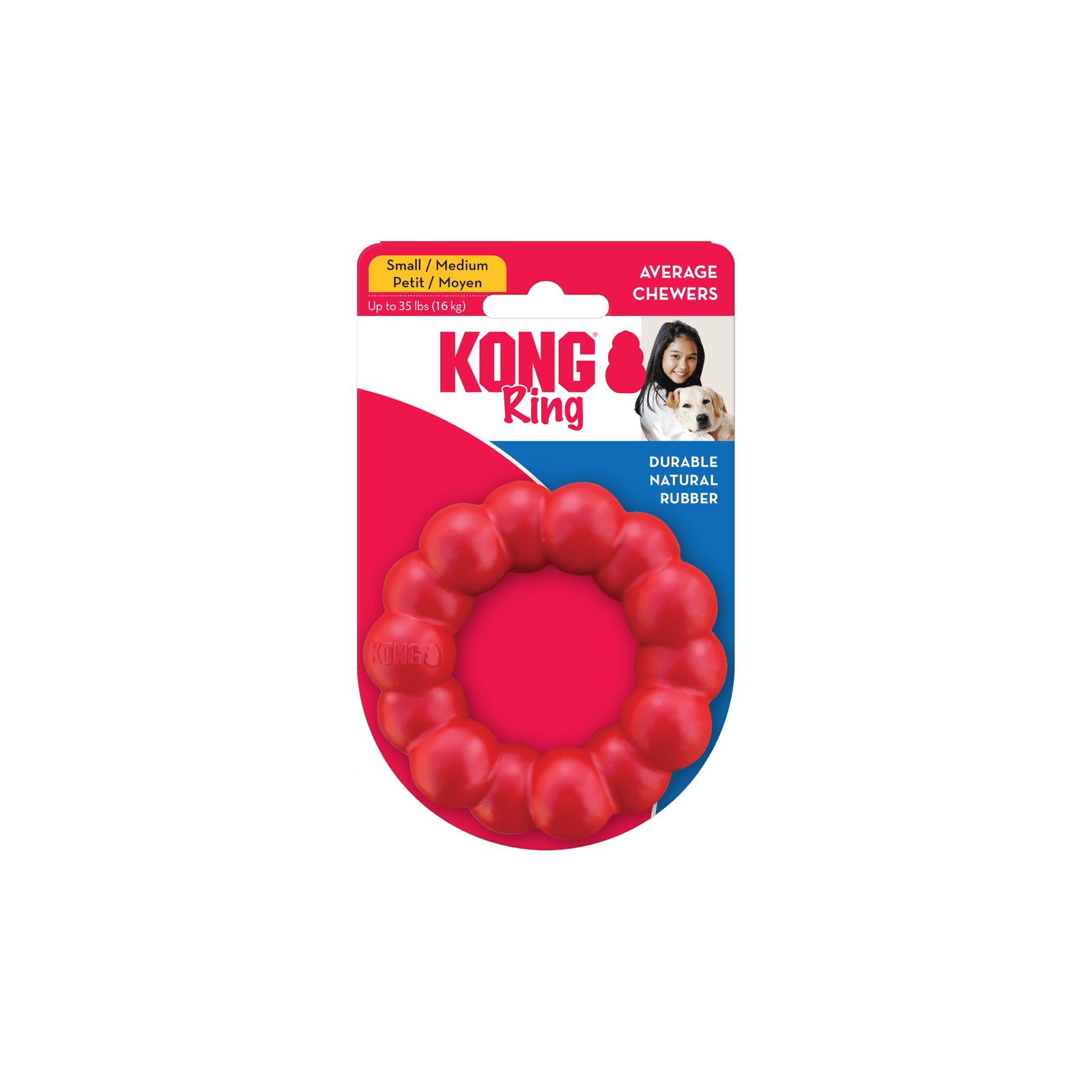 KONG RING, Anneau en caoutchouc rouge - KONG