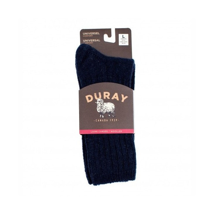 Duray - Unisex Navy Lambs Wool Socks Bivouac