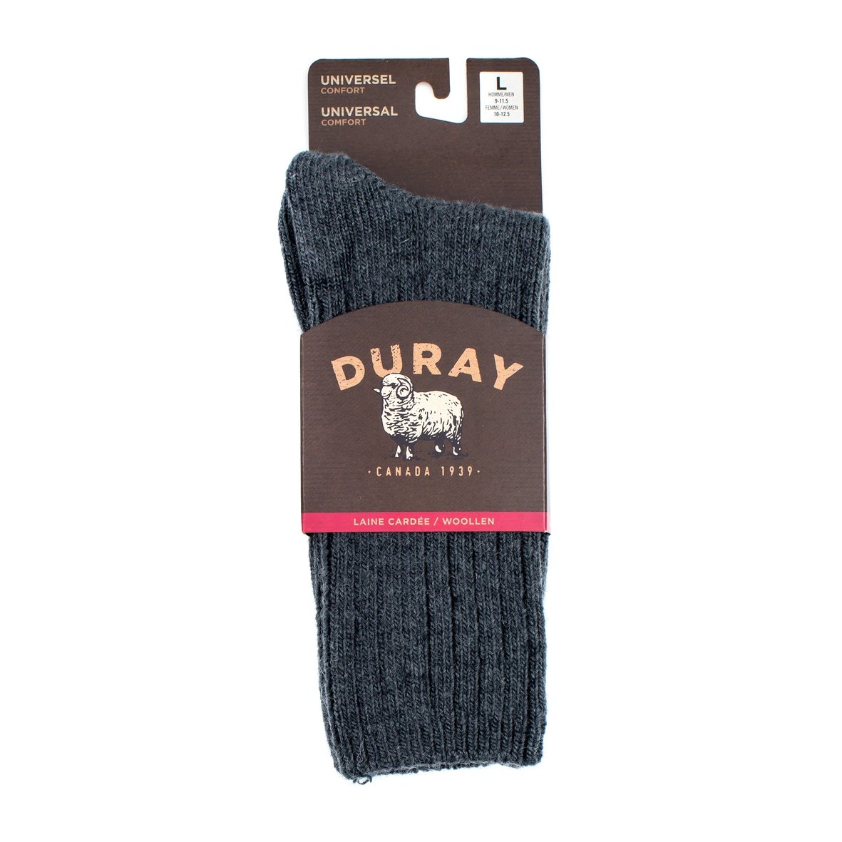 Chaussettes unisexe en laine d’agneau Bivouac - Duray