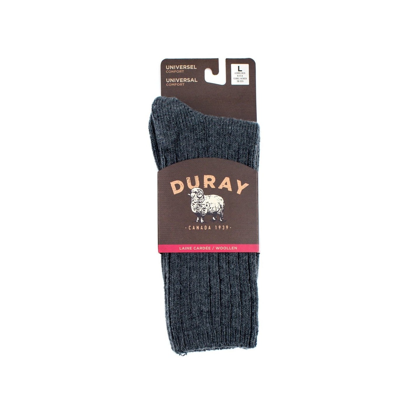 Duray - Unisex lambswool socks Bivouac