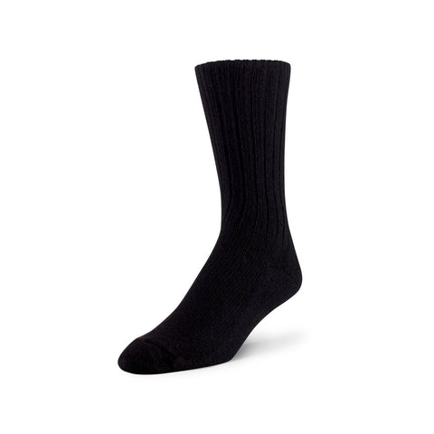 Chaussettes unisexe en laine d'agneau Bivouac noir - Duray