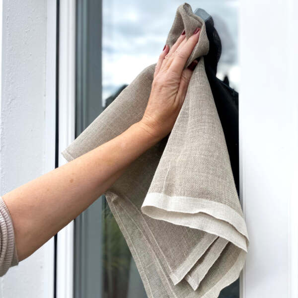 Torchon en écrin de lin 100%