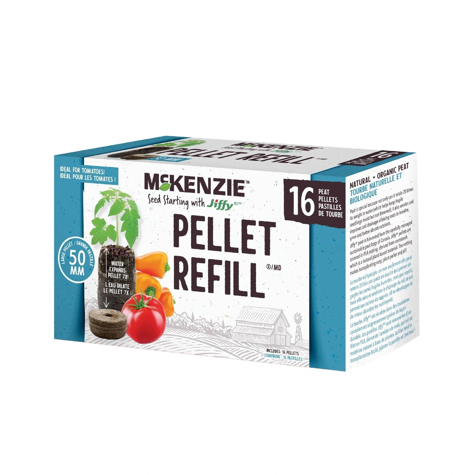 Recharge de pastilles Jiffy Seed 50 mm (16 pastilles) - McKenzie