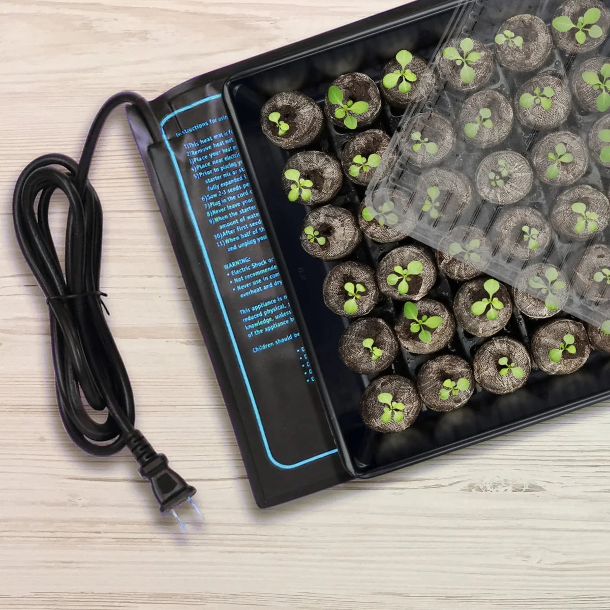 McKenzie - Jiffy Seed Germination Heat Mat for Indoor Gardening (10" x 20") 